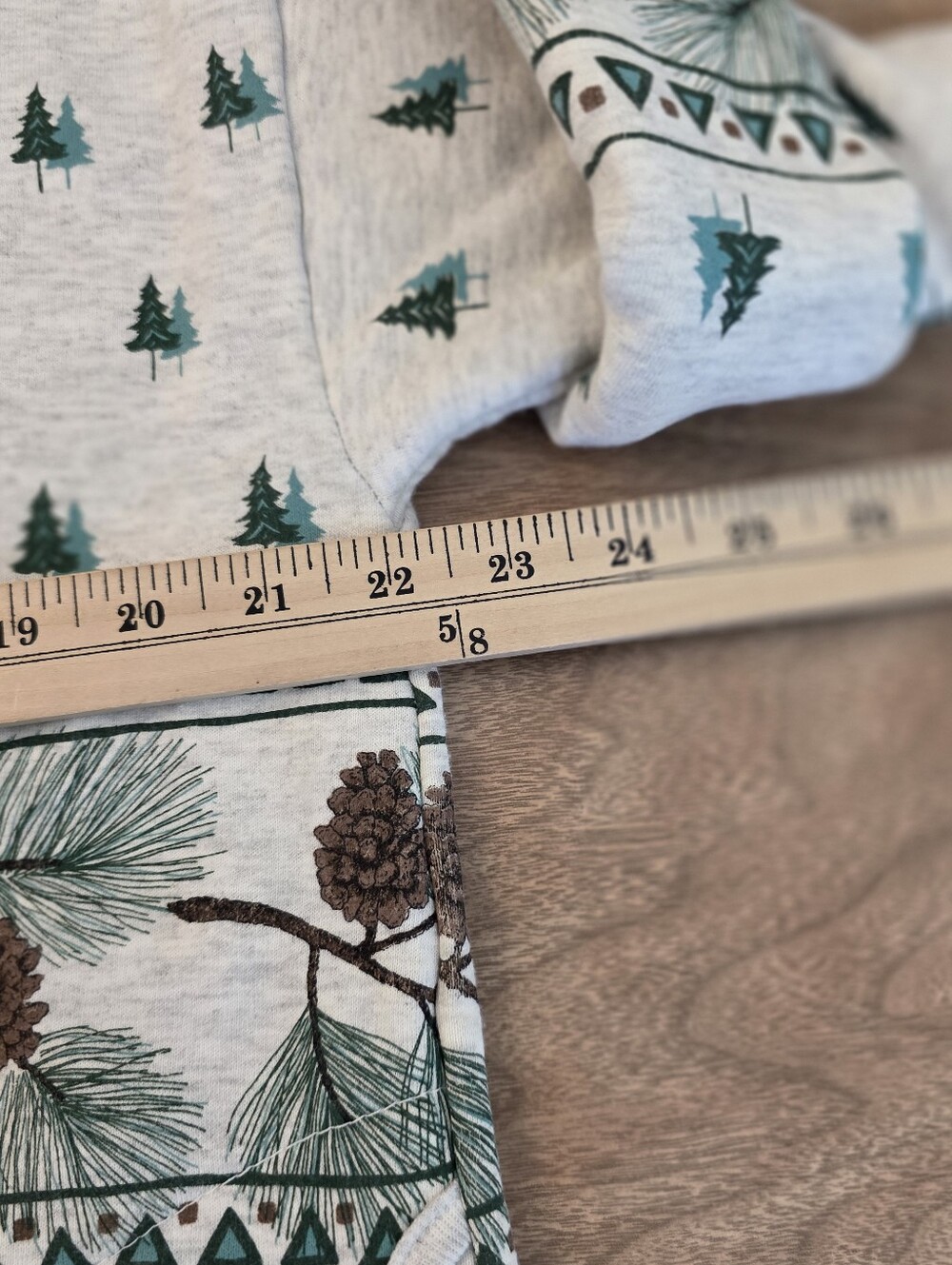 Artisans Southern Designs Pine Tree Pinecone Cardigan Sweatshirt Jacket Large - Picture 14 of 16
